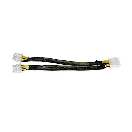 Works Works 22-100-19 EPS 8-Pin Splitter Cable; 9 in. Long Each Leg 22-100-19